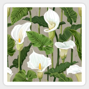 Calla lily pattern soft color Sticker